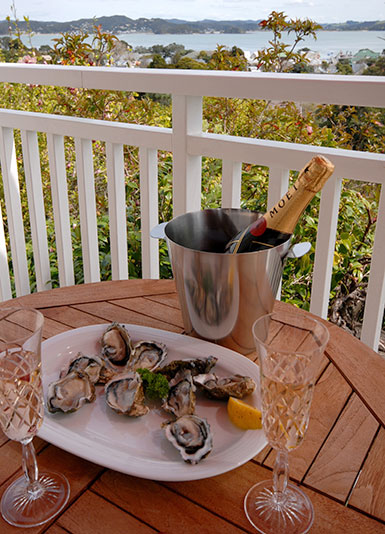 Oysters on the patio